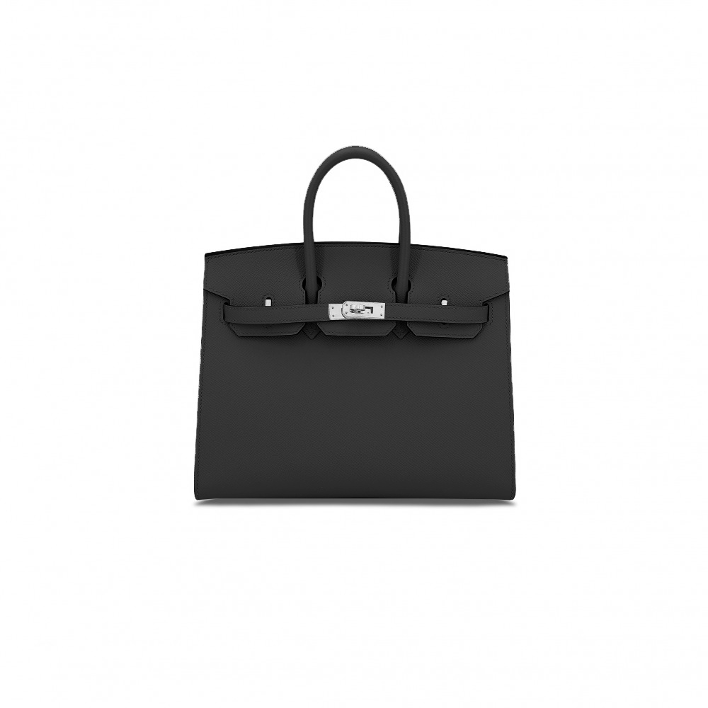 H**me5 master birkin 30 sellier epsom leather ck89 noir black silver buckle 101329 (30*22*15cm)
